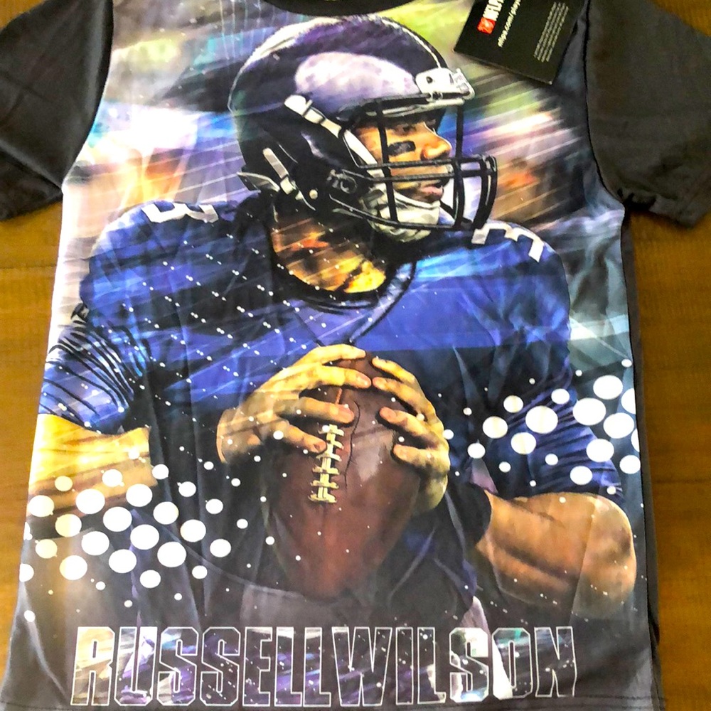 Russell Wilson Seahawks shirt NWT